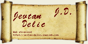 Jevtan Delić vizit kartica